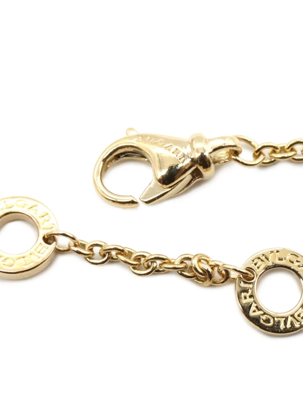 Pre-owned Bvlgari 2010s 18k Yellow Gold B-zero1 Bracelet