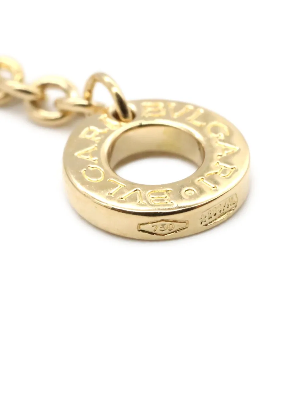 Pre-owned Bvlgari 2010s 18k Yellow Gold B-zero1 Bracelet