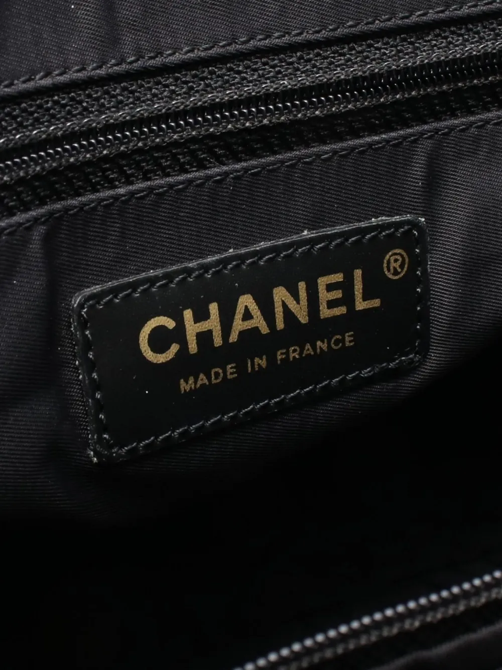 Pre-owned Chanel 2003-2004 New Travel Line Pm Tote Bag In Black