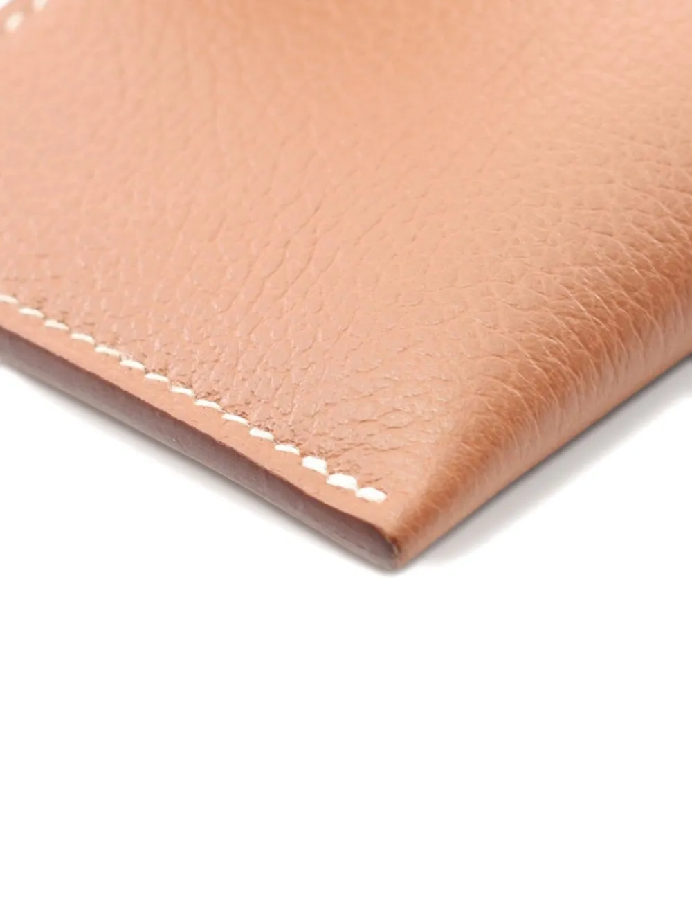 Pre-owned Hermes 2024 The Lliad Card Case In Brown