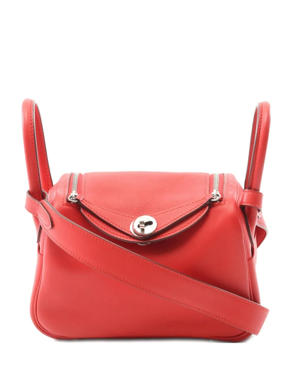 Hermès Pre-Owned 2021 mini Lindy shoulder bag | Red | Image 1