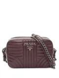 Prada Pre-Owned 2010s diagram-quilted chain shoulder bag - Red