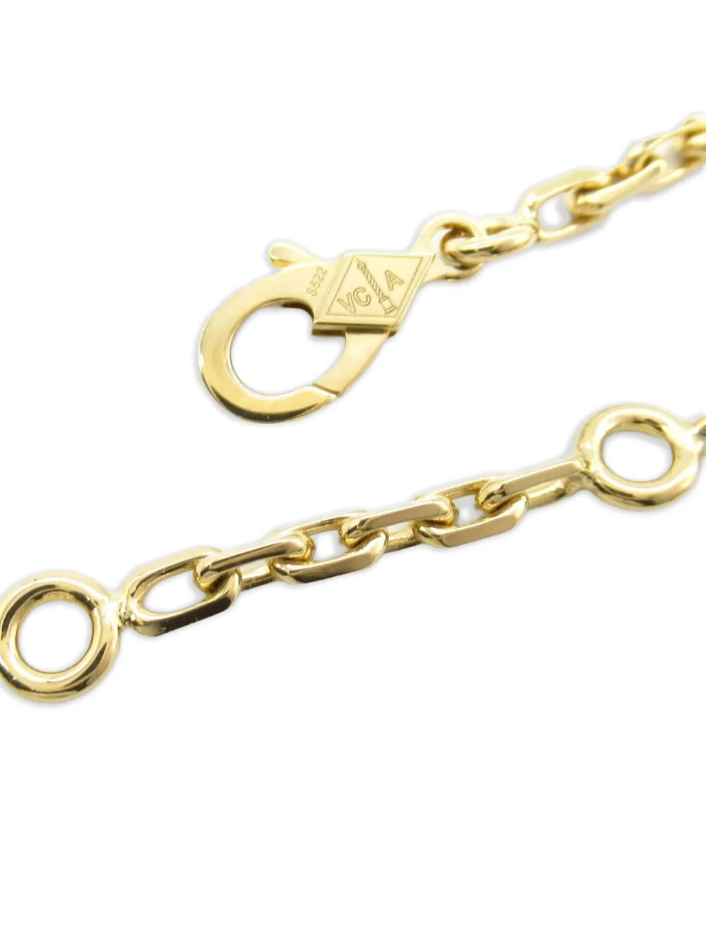 Pre-owned Van Cleef & Arpels 10s 18k Yellow Gold Alhambra Bracelet