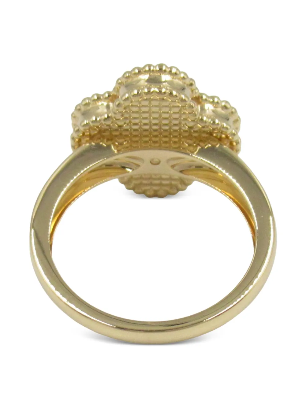 Van Cleef & Arpels 18K yellow gold Alhambra diamond and onyx ring | Image 2