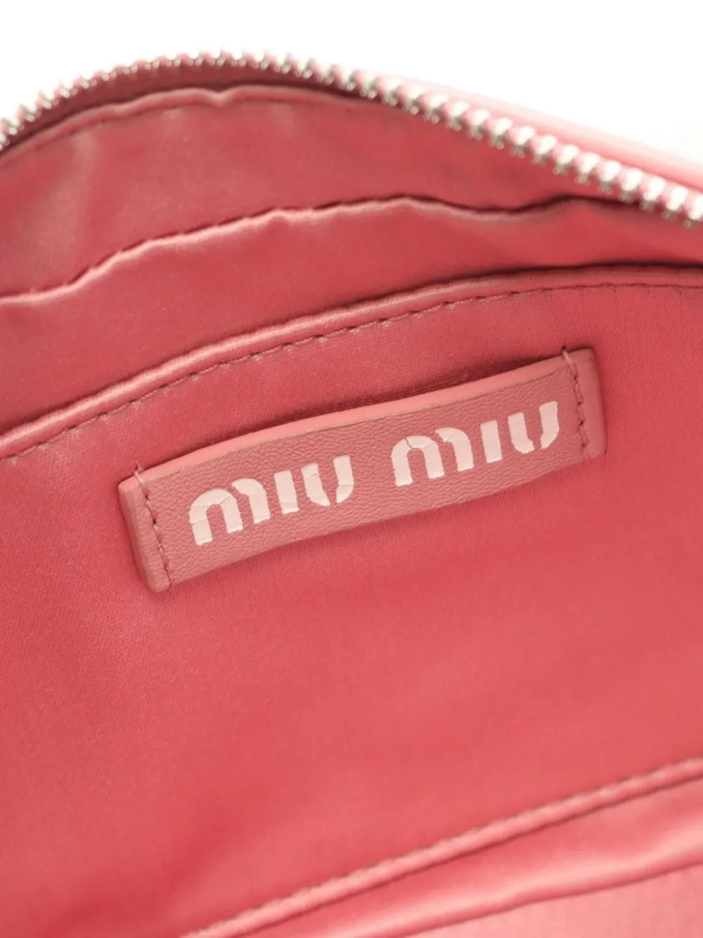 Pre-owned Miu Miu 2010s Crystal-embellished Shoulder Bag In Pink