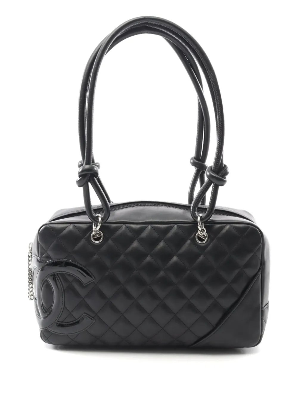 CHANEL Pre-Owned 2008-2009 Cambon quilted shoulder bag | Black | Image 1