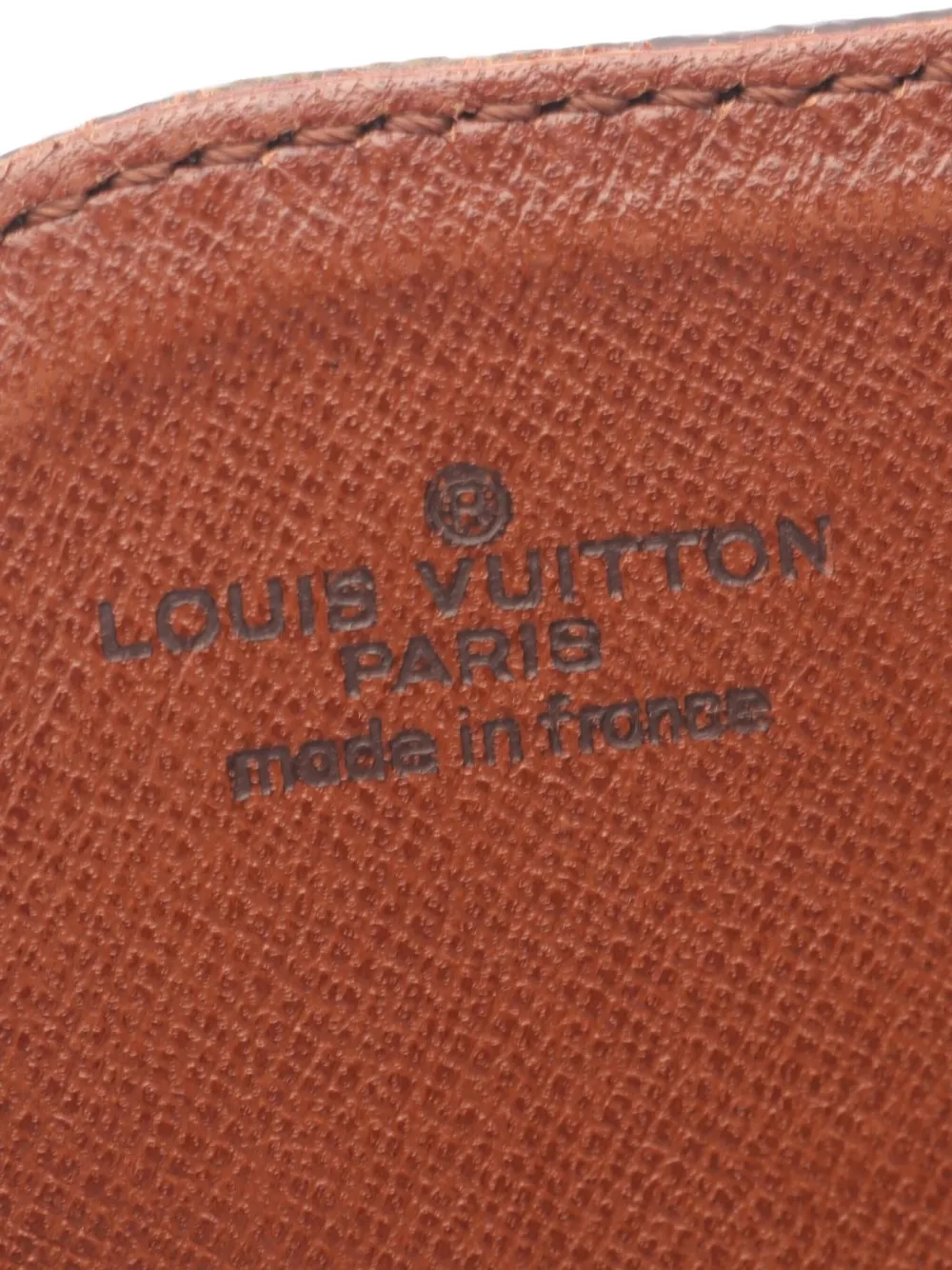 Pre-owned Louis Vuitton 1985 Cartesier Gm Monogram Shoulder Bag In Brown