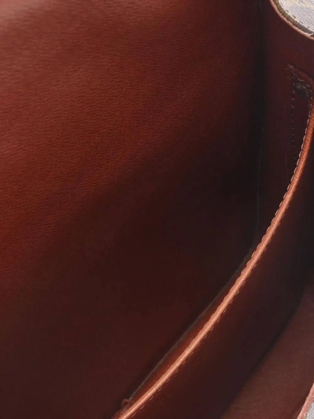 Pre-owned Louis Vuitton 1985 Cartesier Gm Monogram Shoulder Bag In Brown