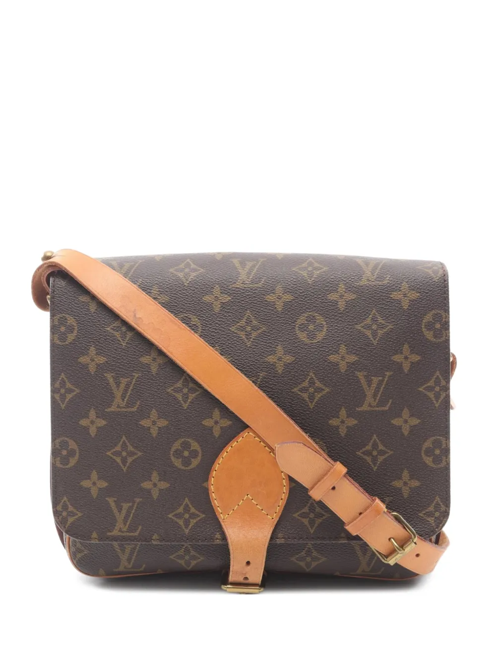 Louis Vuitton Pre-Owned 1985 Cartesier GM monogram shoulder bag | Brown | Image 1