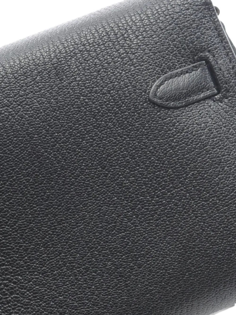 Pre-owned Hermes 2020 Kelly To Go Shoulder Wallet In Black