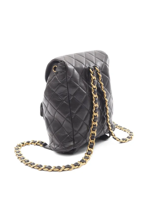 CHANEL Pre-Owned 1997-1999 Matelasse Backpack | Black | FARFETCH