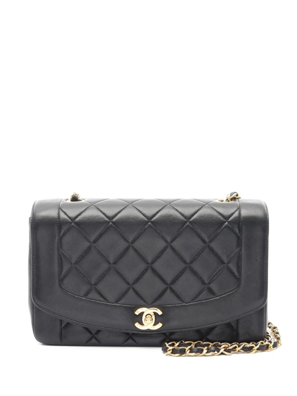 CHANEL Pre-Owned 1994-1996 Diana matelasse chain shoulder bag | Black | Image 1