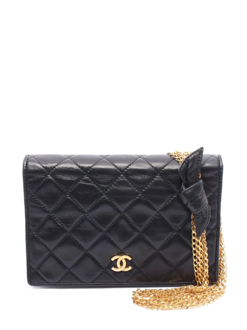CHANEL Pre-Owned 1986-1988 matelasse chain shoulder bag | Black | Image 1