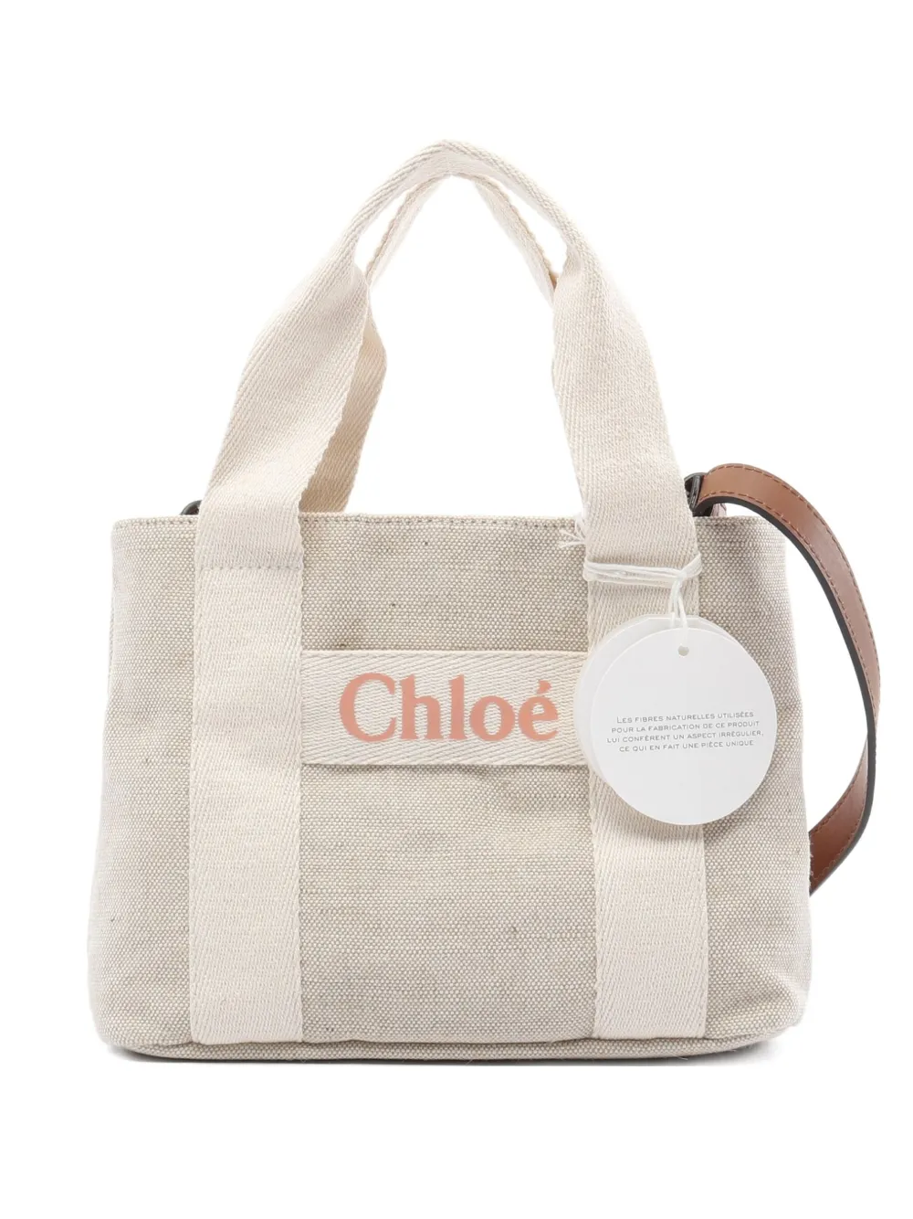 Chloé Pre-Owned 2020s logo-print tote bag | Neutrals | Image 1