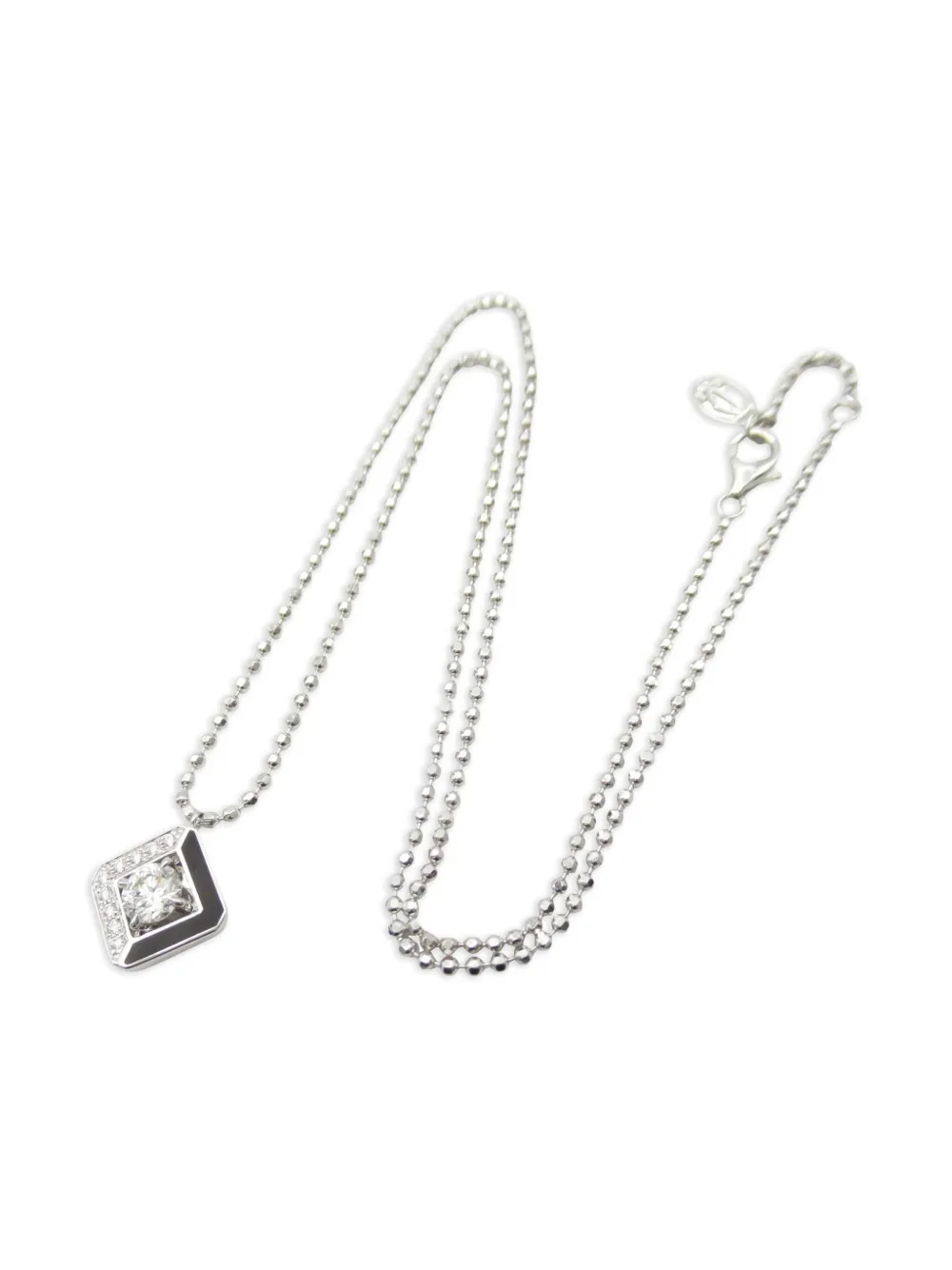 Cartier 2010s ガラントリー ダイヤモンド ネックレス 18Kホワイトゴールド - シルバートーン Cartier 2010s ガラントリー ダイヤモンド ネックレス 18Kホワイトゴールド - シルバートーン