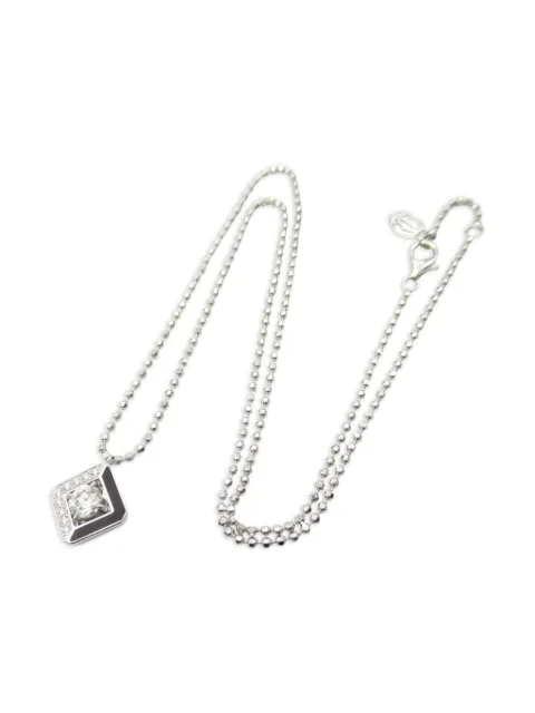 Cartier 2010s 18K white gold Gallantry diamond necklace