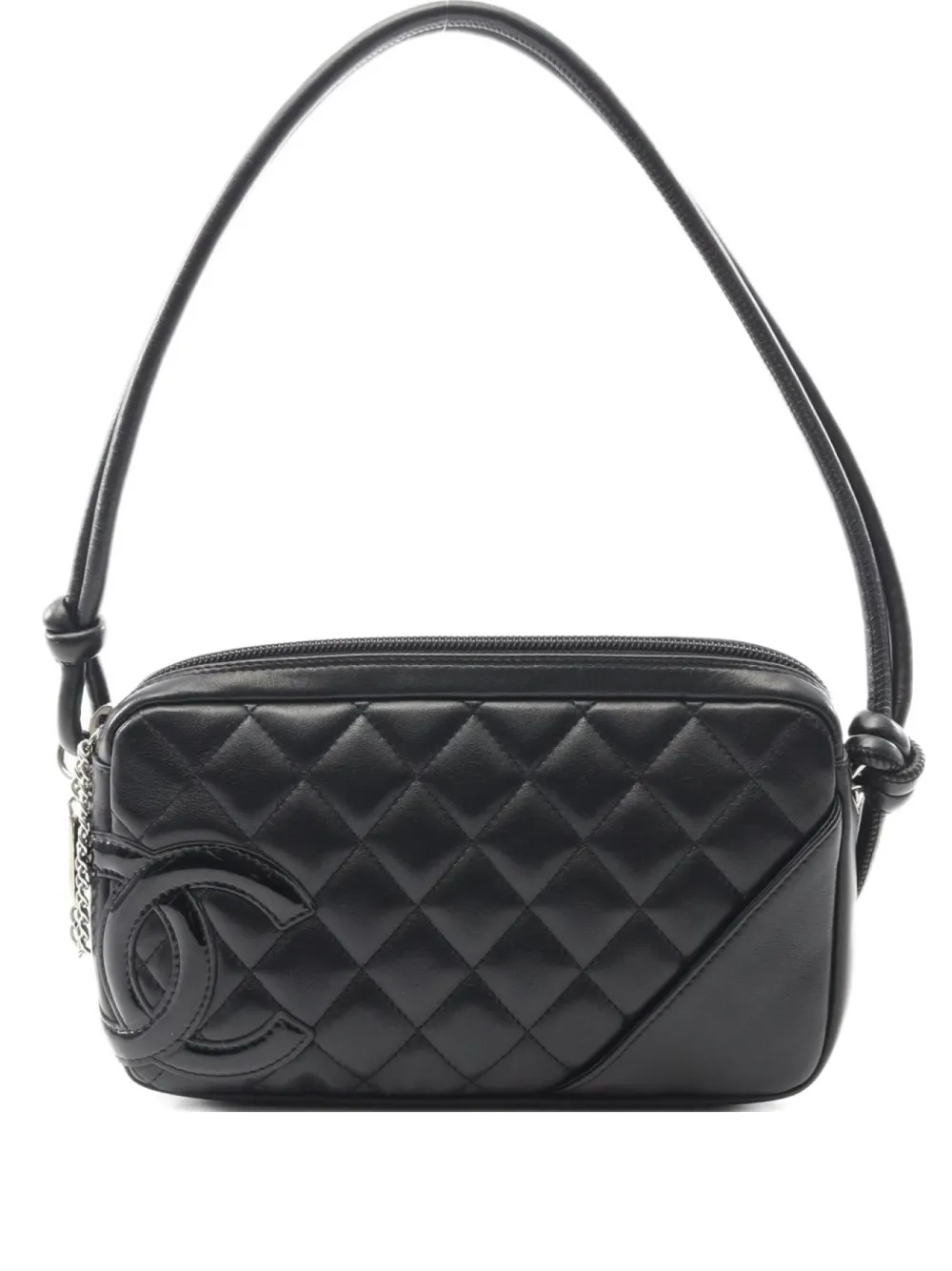 CHANEL Pre-Owned 2003-2004 quilted Cambon line handbag - Nero