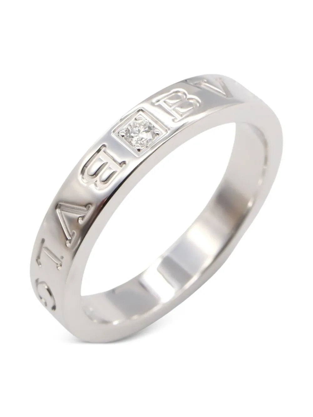 Bvlgari Pre-Owned 2010s 18K white gold  B-zero1 diamond ring | Women | Image 2
