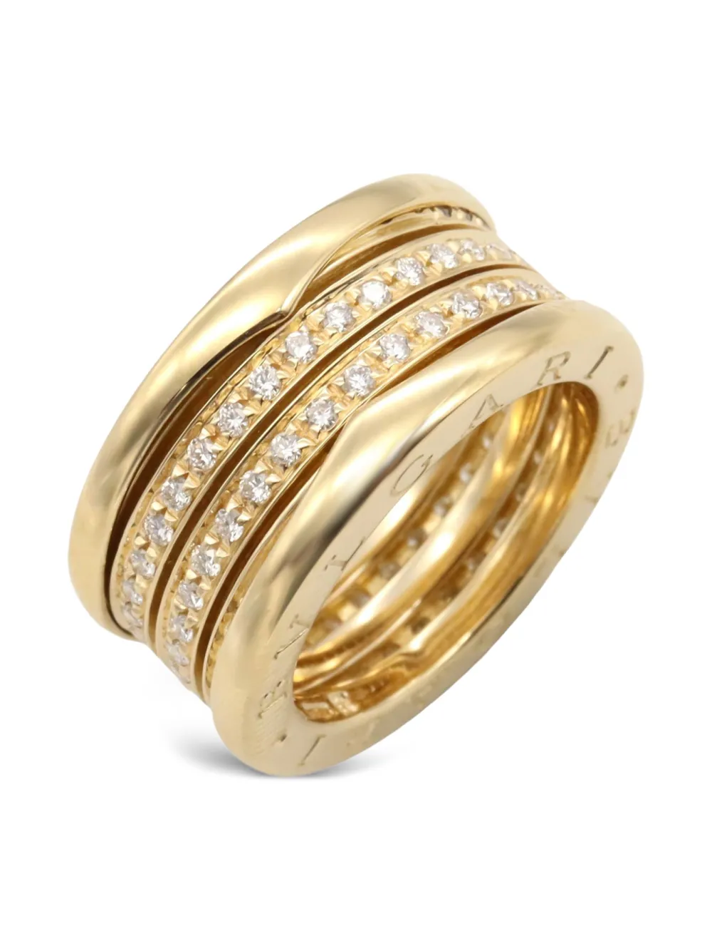 Bvlgari Pre-Owned 10s 18K yellow gold B-zero diamond ring | Gold | Image 1