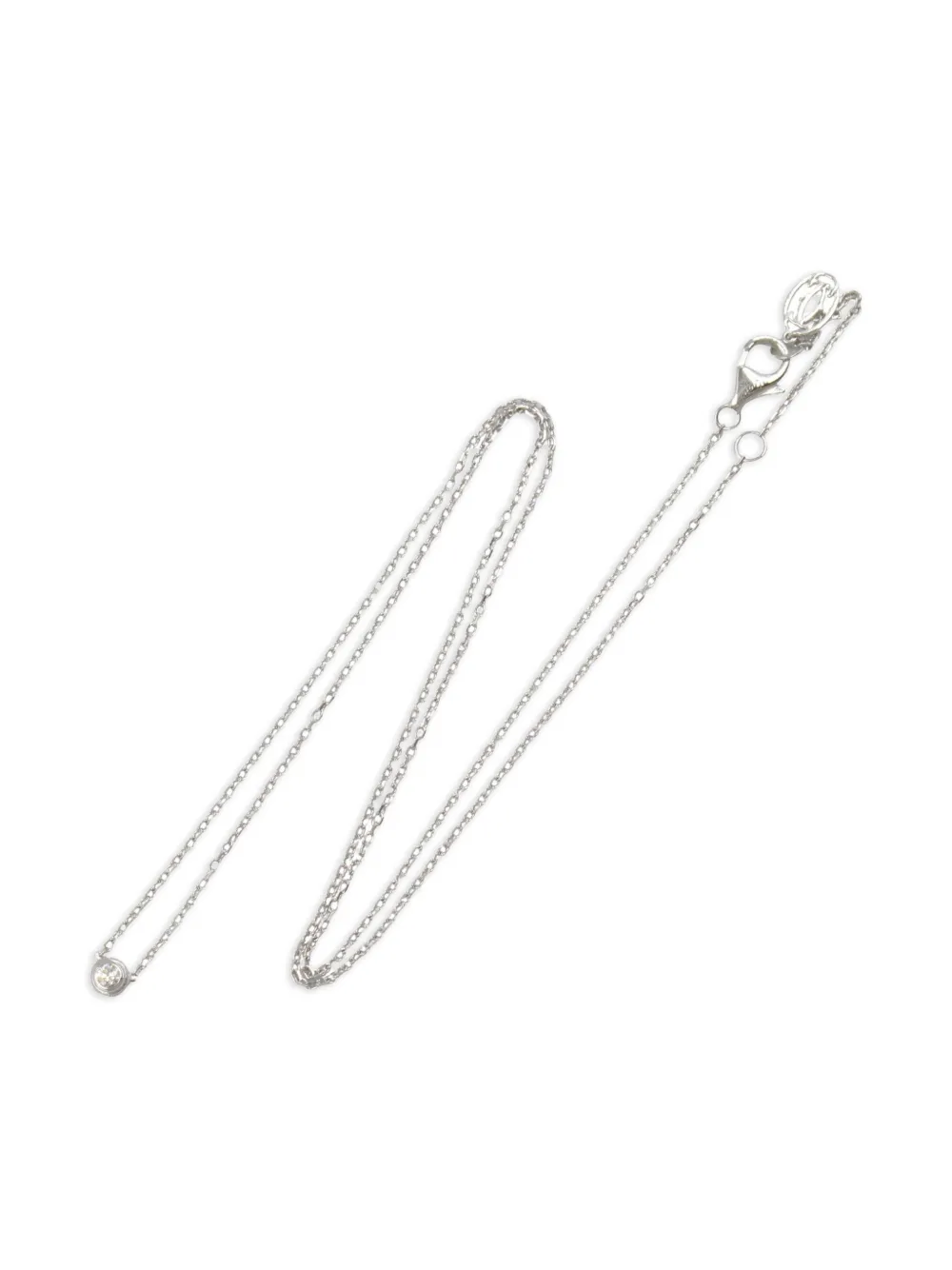 Cartier 2010s 18K white gold Damour diamond necklace | Silver | Image 1