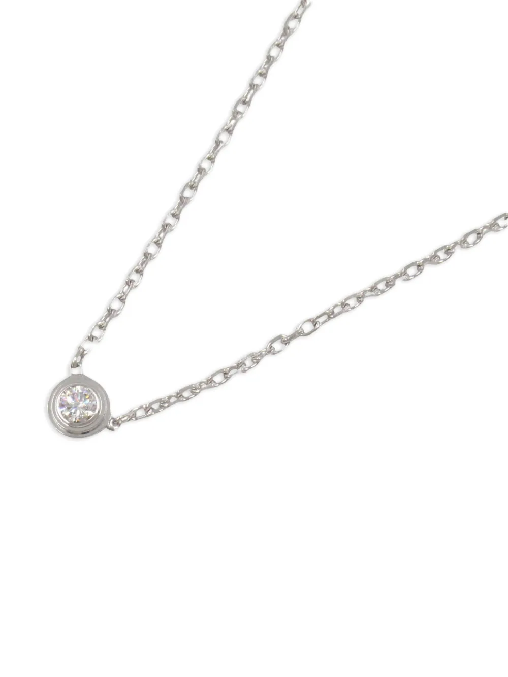 Cartier 2010s 18K white gold Damour diamond necklace | Image 2