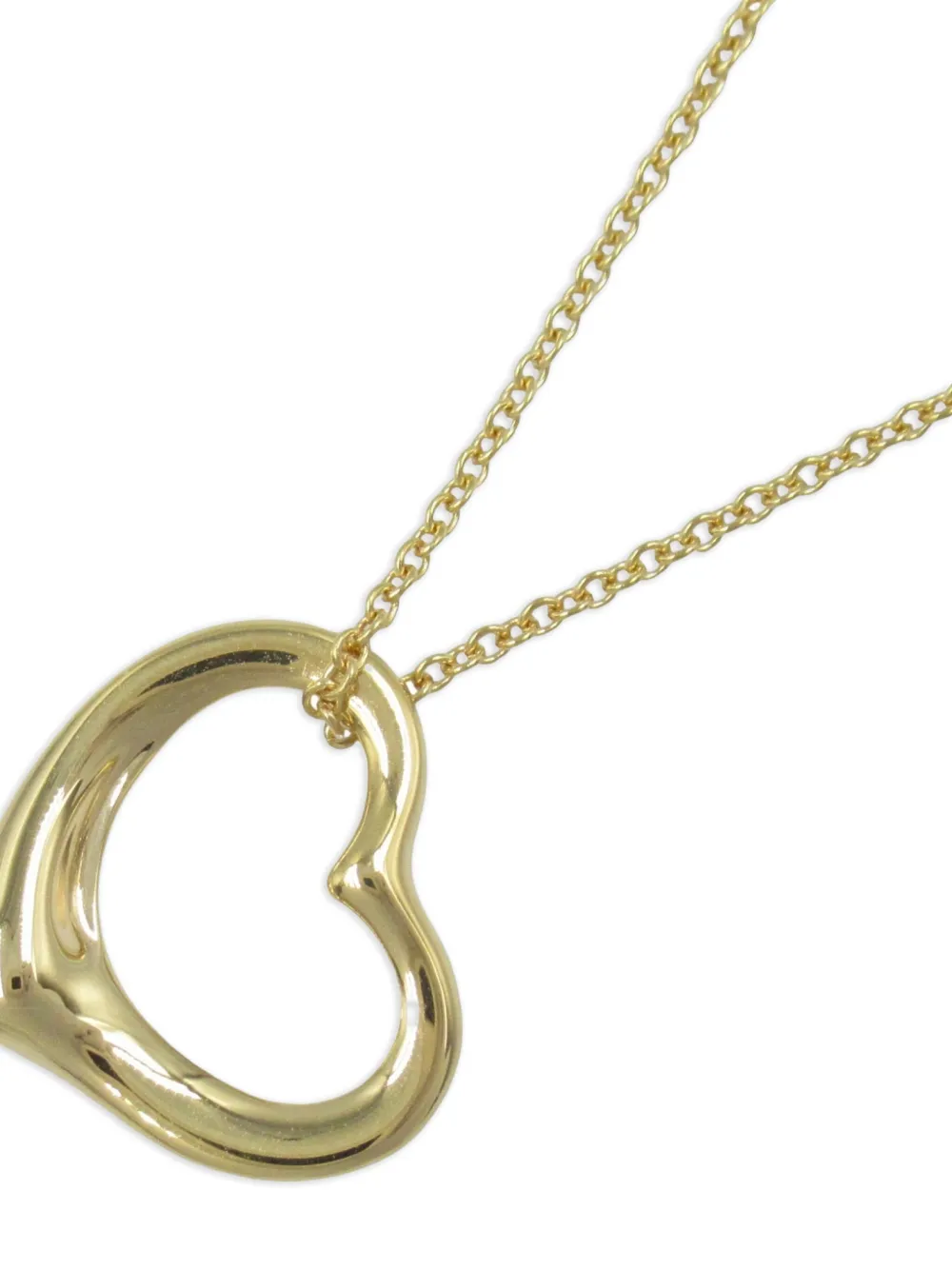 Tiffany & Co. Pre-Owned 2010s 18K yellow gold Open Heart necklace | Image 2