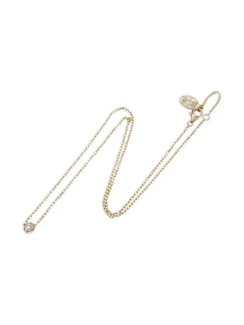 Cartier 10s 18K rose gold D'Amour diamond necklace 