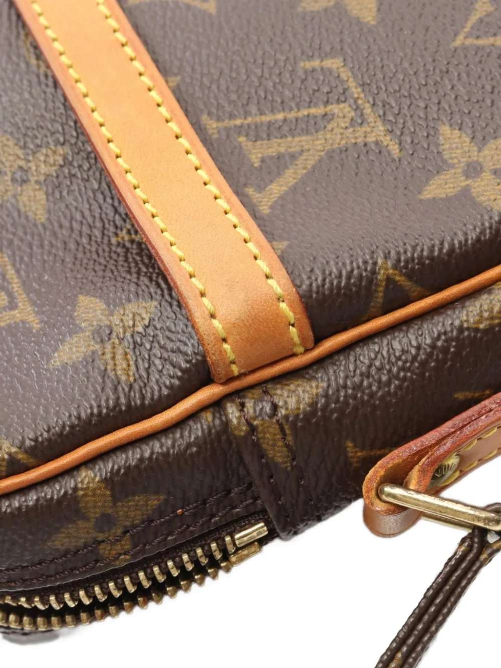 Pre-owned Louis Vuitton 2002 Danube Shoulder Bag In Brown