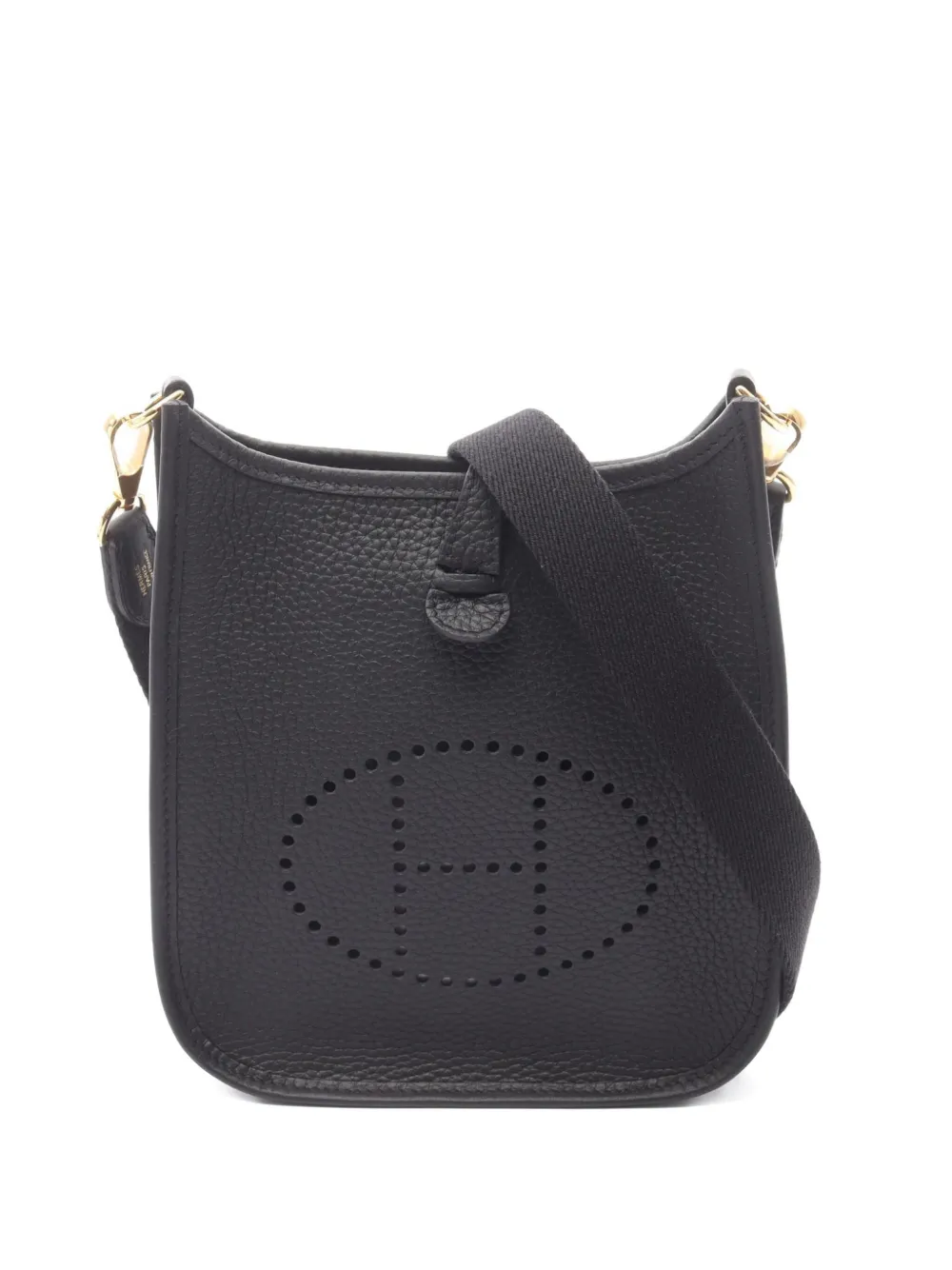 Hermès Pre-Owned 2025 エブリン PM レザーショルダーバッグ - ブラック Hermès Pre-Owned 2025 エブリン PM レザーショルダーバッグ - ブラック
