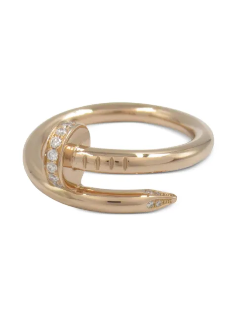 Cartier 10s 18K rose gold Juste un Clou diamond ring