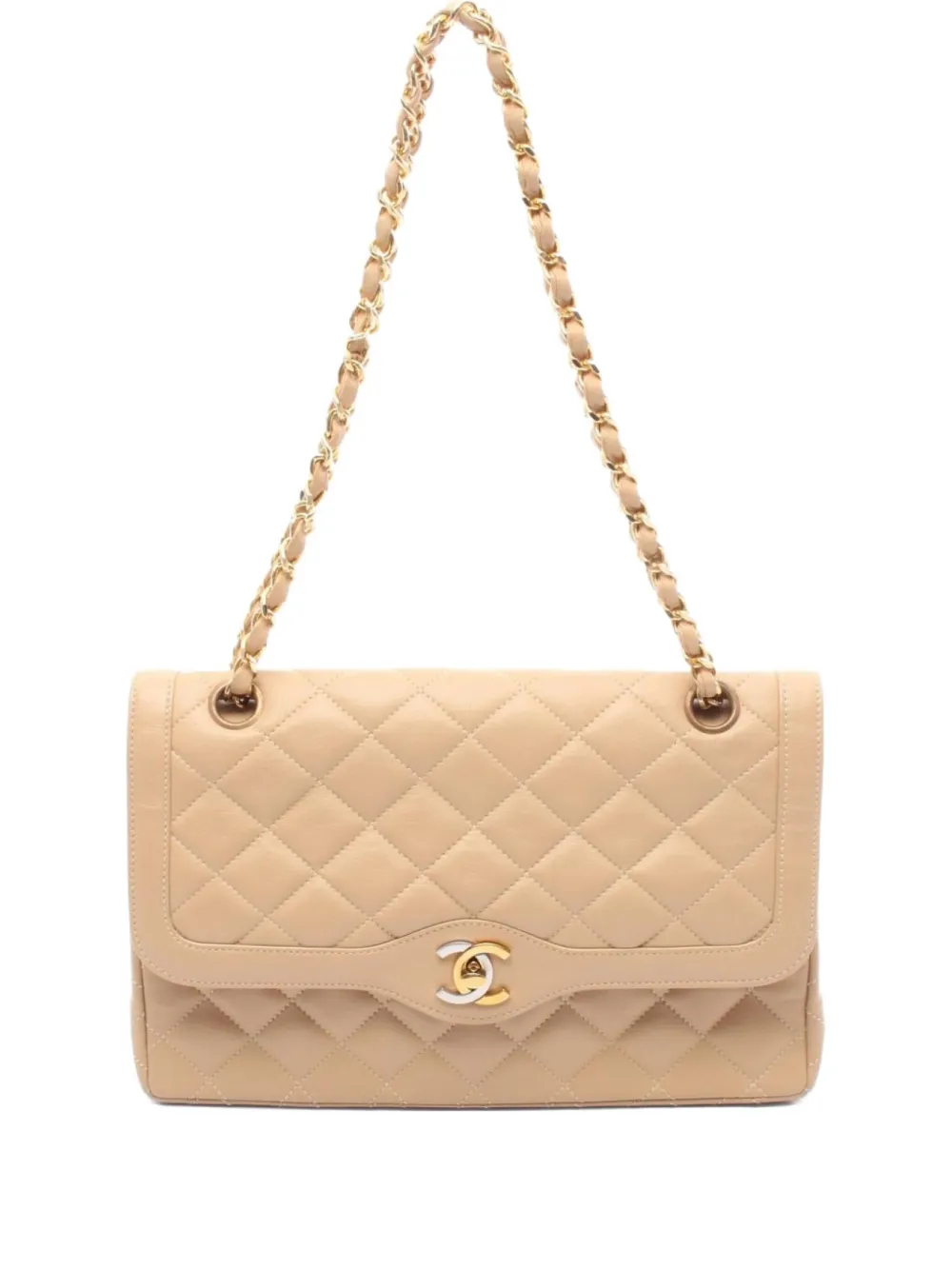 CHANEL Pre-Owned 1991-1994 matelassé flap shoulder bag | Neutrals | Image 1
