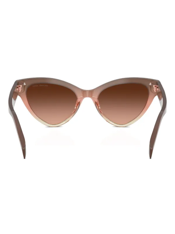 Michael Kors Brown Logo Cat-Eye Sunglasses with White Case Michael Kors Costa Blanca Brown Cat Eye Ladies Sunglasses  main image 2