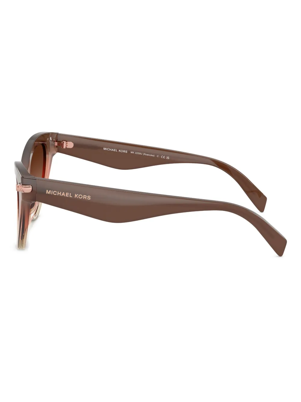 Michael Kors Oversized Studded Cat‑Eye Sunglasses 57 mm Michael Kors MK1098B Stockholm L (57 - 17) with Brown lenses  main image 3