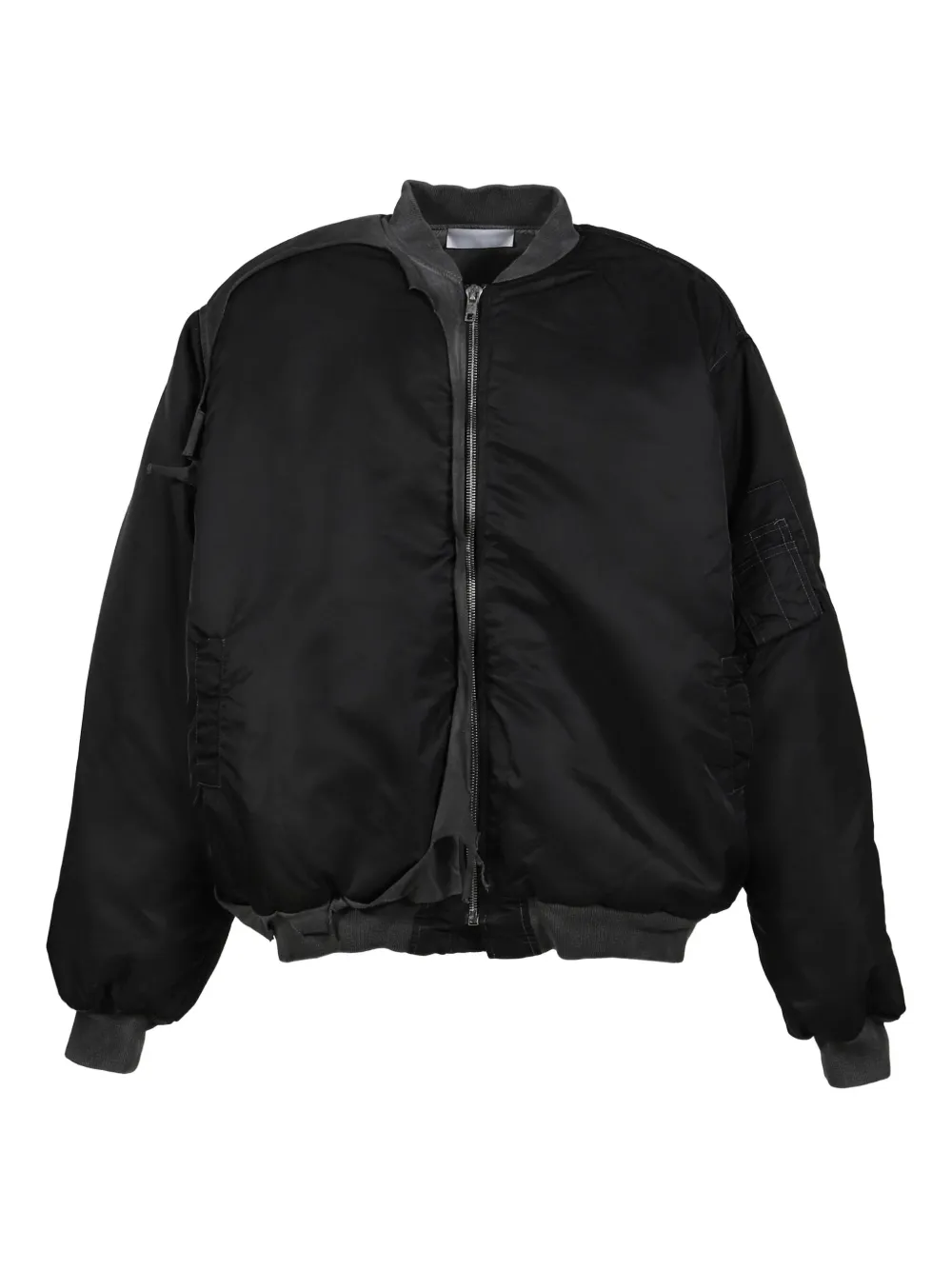 ALEXANDER DIGENOVA distressed bomber jacket - ブラック ALEXANDER DIGENOVA distressed bomber jacket - ブラック