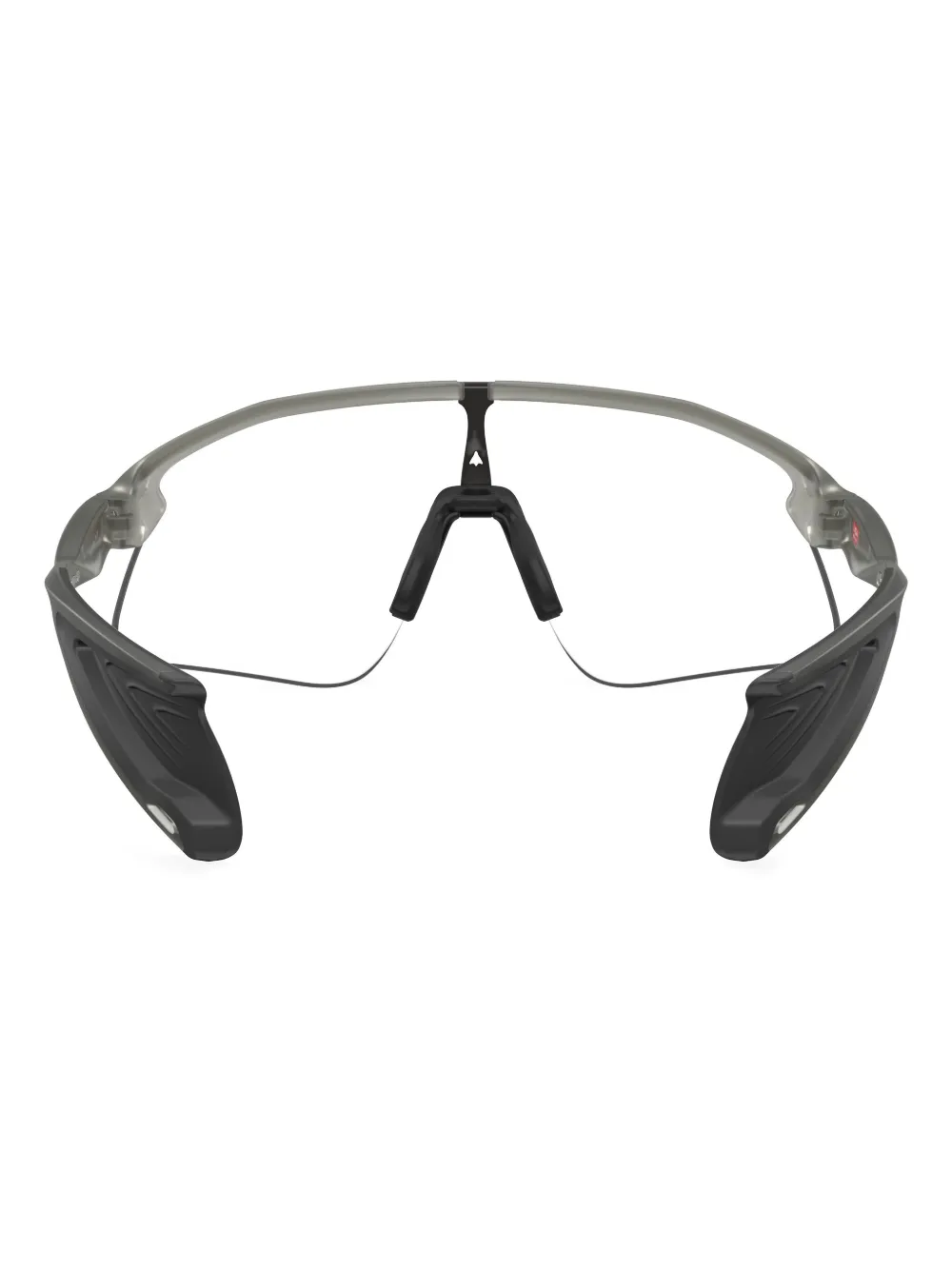 Oakley Zonnebril met oversized montuur en doorzichtige glazen Grijs