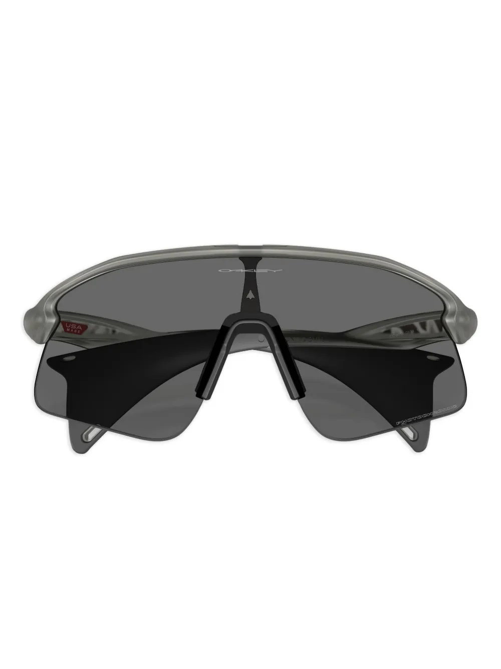 Oakley Zonnebril met oversized montuur en doorzichtige glazen - Grijs