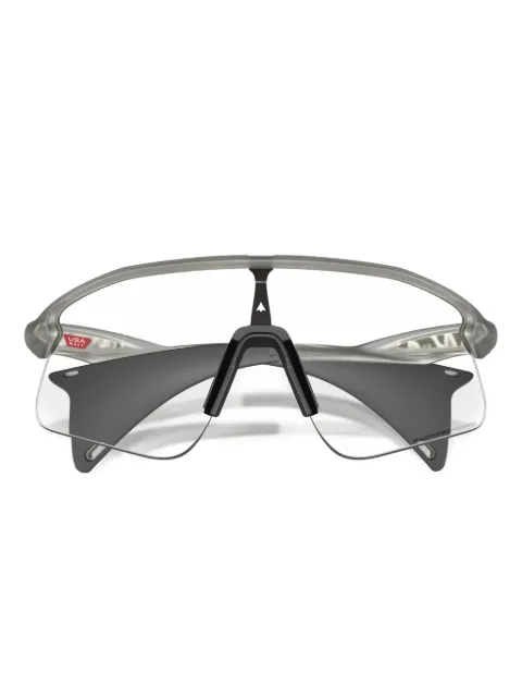 Oakley oversized-frame clear-lens sunglasses