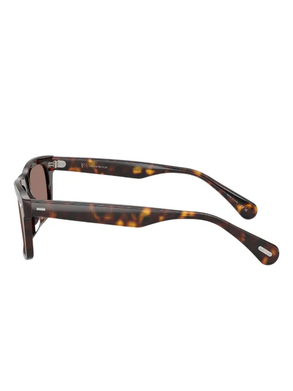 Oliver Peoples Tortoiseshell rectangle-frame Sunglasses  display picture 1