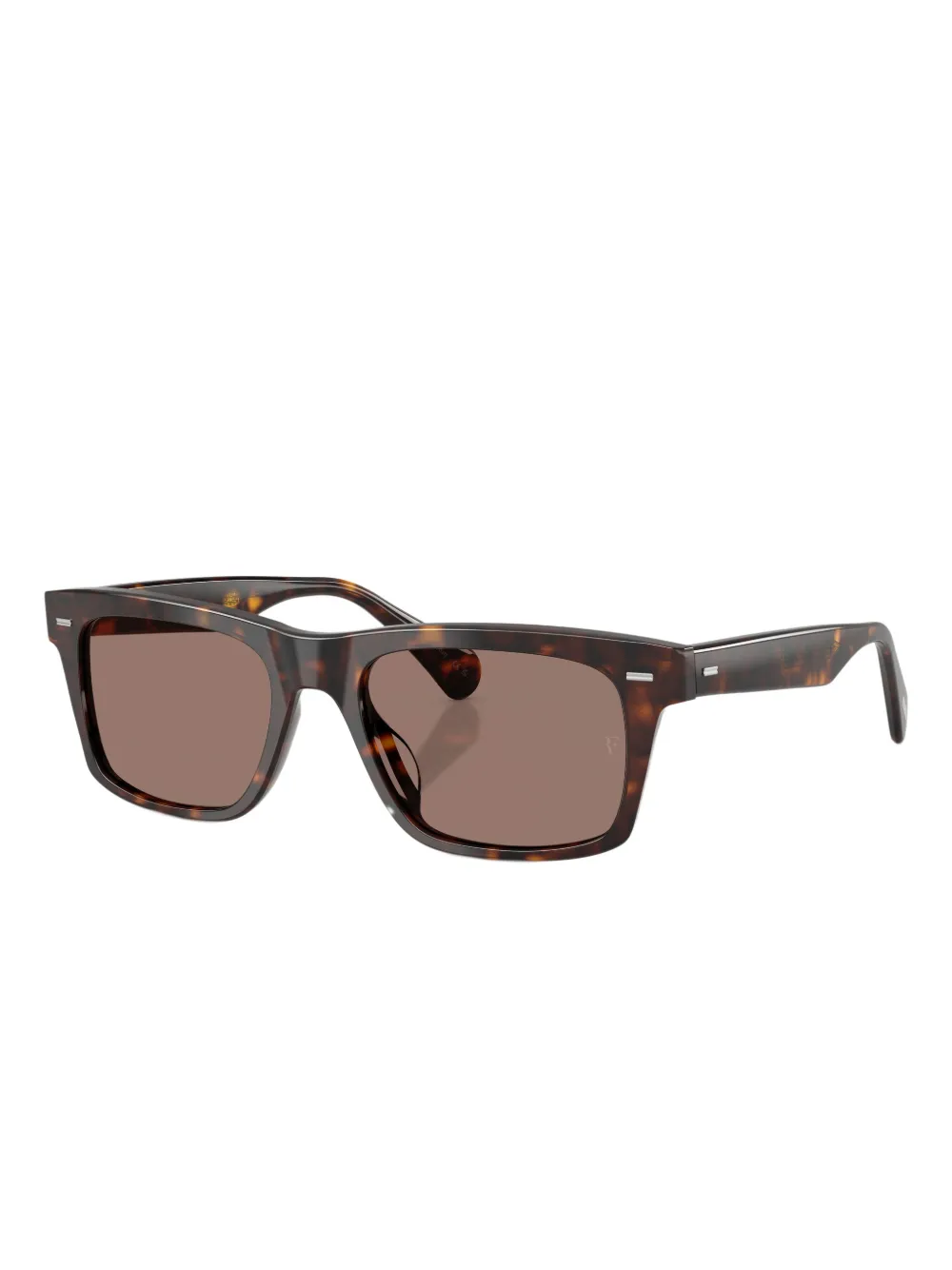 Oliver Peoples tortoiseshell rectangle-frame sunglasses | Image 2