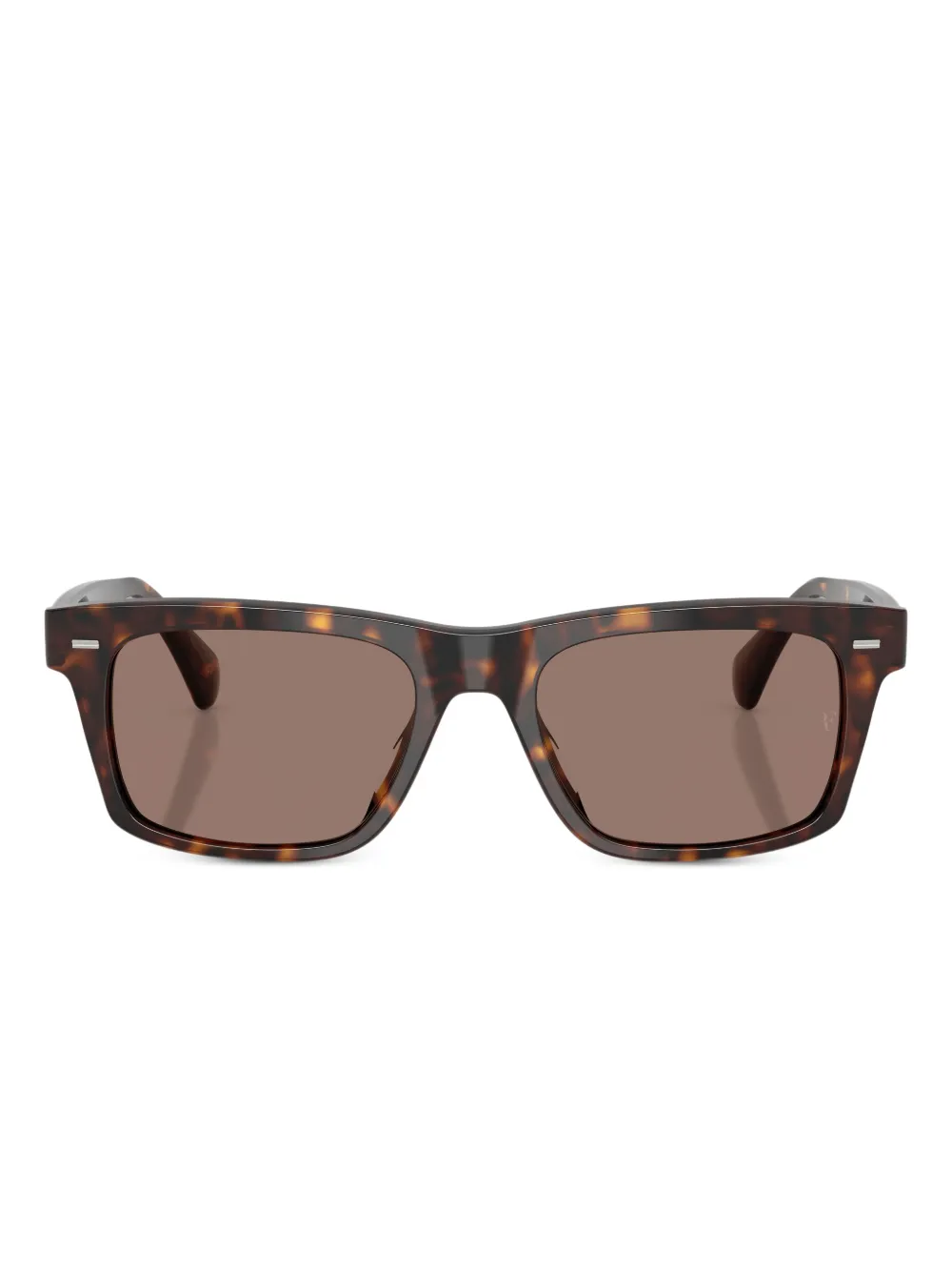 Oliver Peoples tortoiseshell rectangle-frame sunglasses | Brown | Image 1