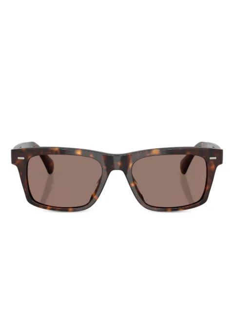 Oliver Peoples lentes de sol con armazón rectangular estilo carey