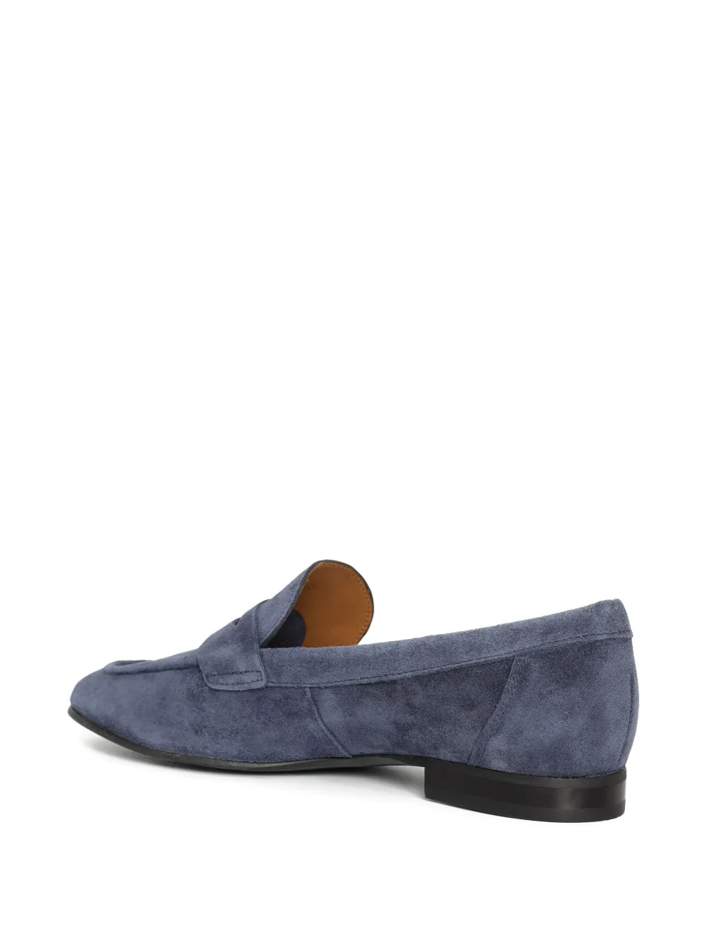 Sarah Chofakian Macchiato suède loafers met penny-bandje Blauw