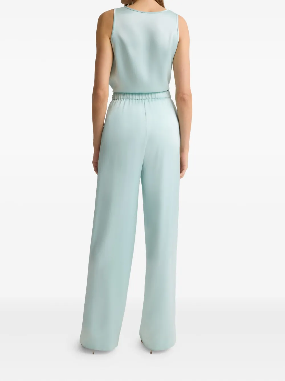 St. John Kate satijnen broek Groen