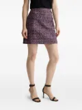 St. John lurex tweed mini skirt - Pink