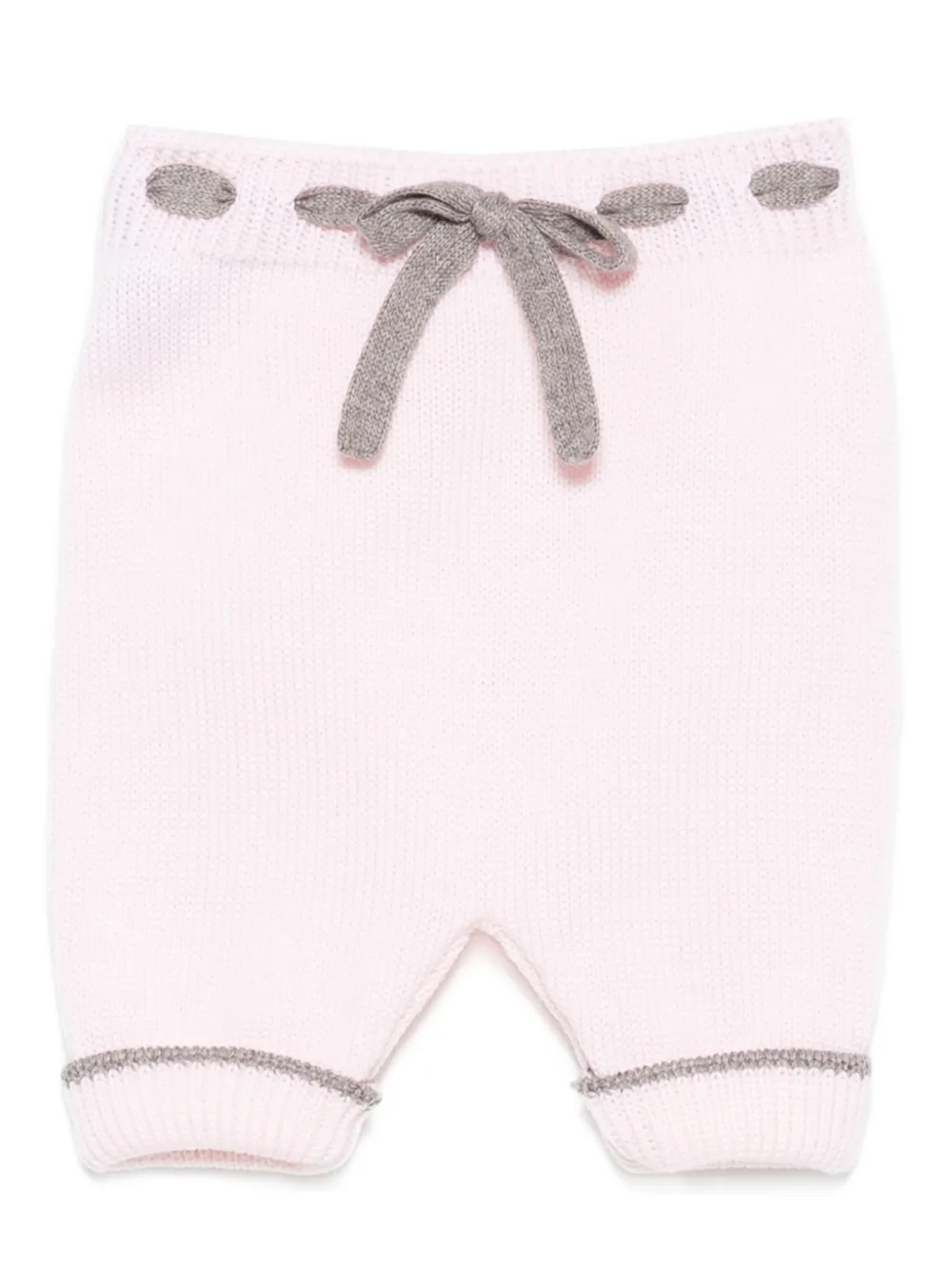 Little Bear ribbed-knit trousers | Pink | Image 1