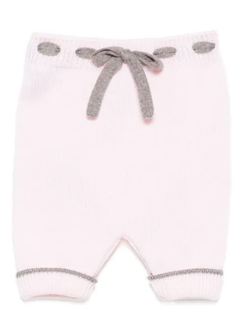 Little Bear ribbed-knit trousers