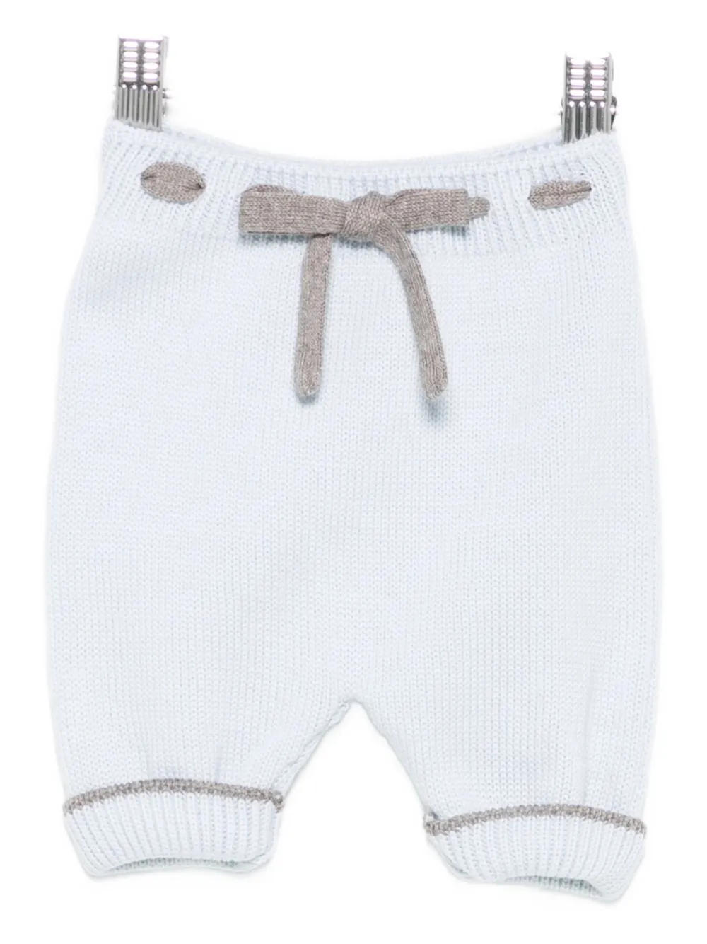 Little Bear ribbed-knit trousers - Blu