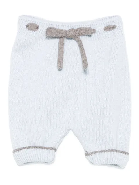 Little Bear ribbed-knit trousers