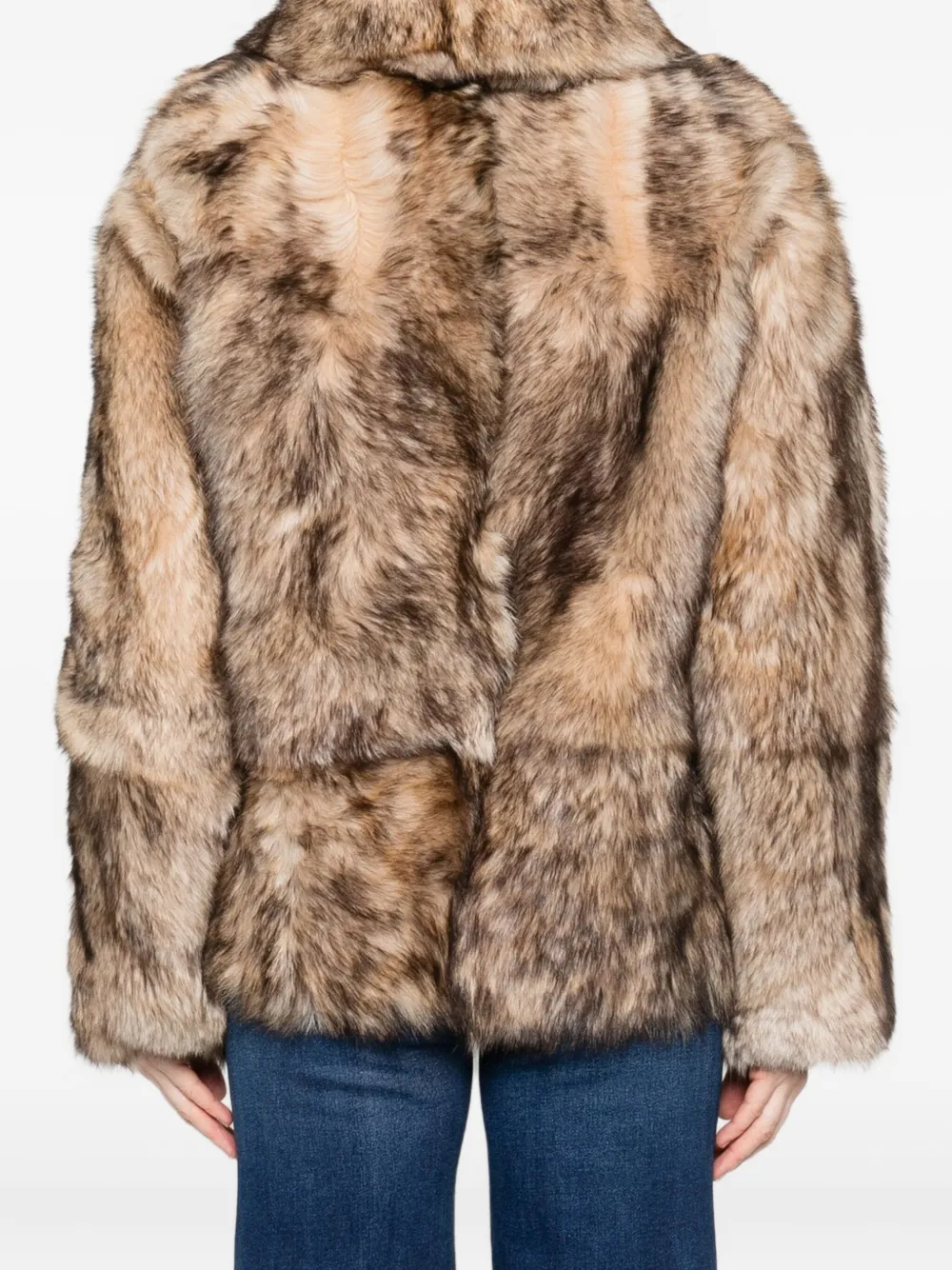 P.a.r.o.s.h Fur Leather Jacket In Brown