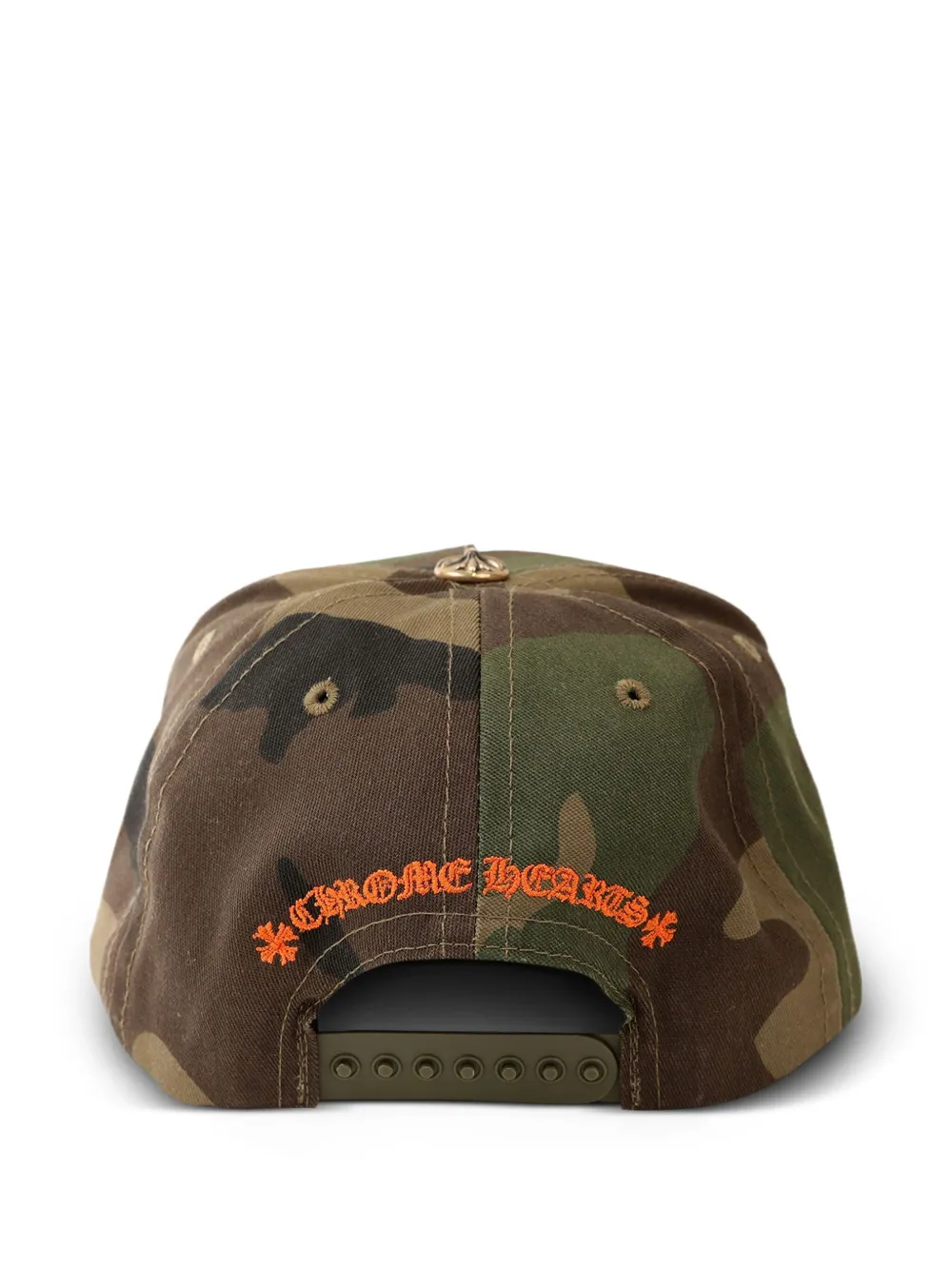 Chrome Hearts Camouflage-print Logo-embroidered Cap In Green